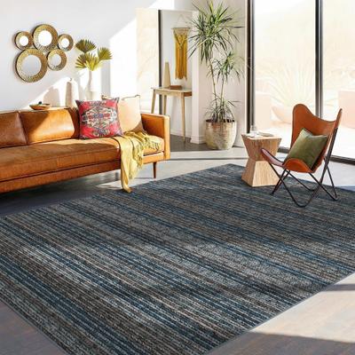 Garvee Modern Braided Print Stripes Area Rug