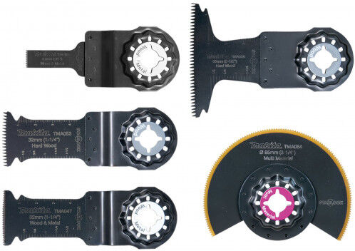 Makita E-29854 Set d&amp;#039;accessoires pour outil multifonction Starlock, 5 pieces