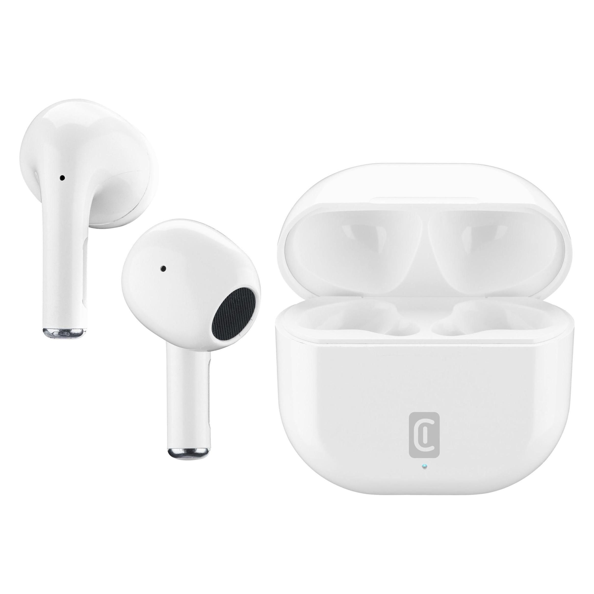 Cellularline Wireless Tiny weiss True Wireless In-Ear Headset für bluetoo BTTINYTWSW (Keine Geräuschunterdrückung, 5 h, Kabellos) (BTTINYTWSW)