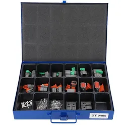 Kalitec, Sortimentskasten, DEUTSCH Stecker Sortiment Kasten Set 154-teilige Verbinder Box DT-Serie I Original vom Deutschen Hän