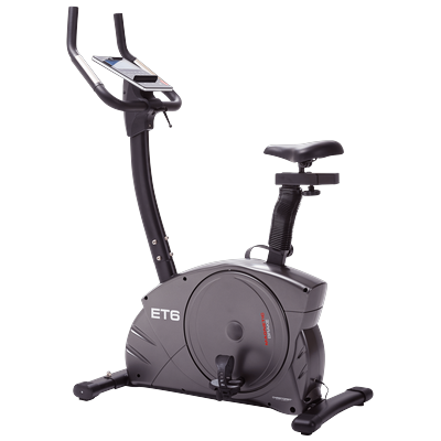 Ergometer CHRISTOPEIT SPORT "ET 6", schwarz (anthrazit, schwarz), HeimtrainerB:52cm H:140cm L:92cm, 150 kg max. Benutzergewicht, Fahrrad, 24 Widerstandsstufen, B:52cm H:140cm L:92cm