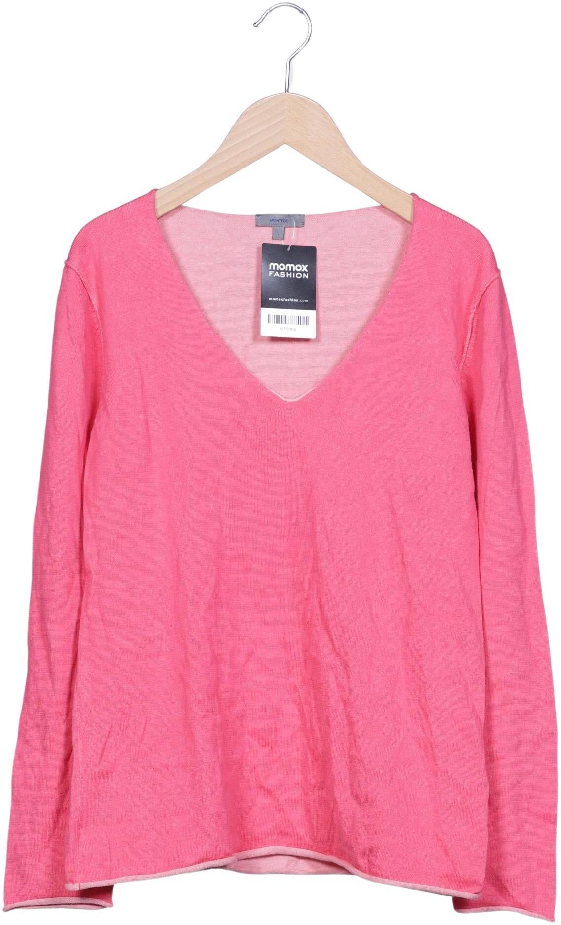 Montego Damen Pullover, Pink, Gr. L, Baumwolle - Second Hand