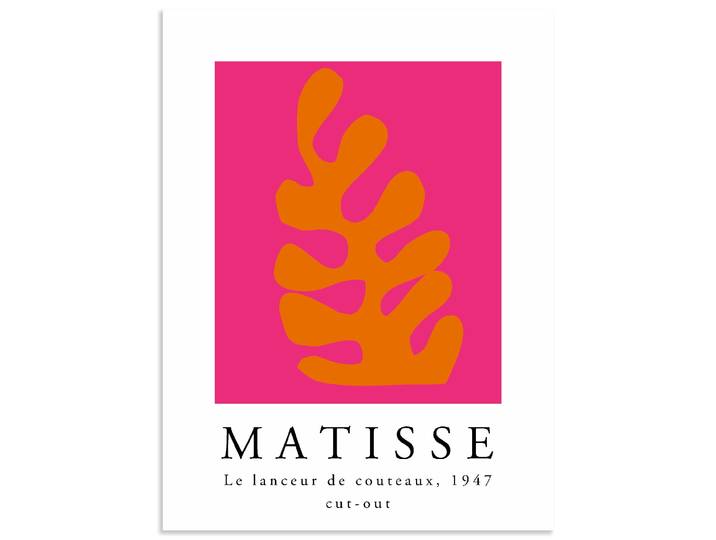 Artland Matisse der Messerwerfer - orange Muster 1 Stk. tlg. als Alubild, Leinwandbild, Poster, Wandaufkleber in verschied. Grössen