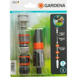 Gardena Grundausstattung Set Wasserhahn- und Schlauchverbindung 4-tlg.