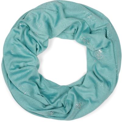 Loop STYLEBREAKER "Loop Schal mit Glitzer und Pailletten Punkte", Damen, blau (ozeanblau), Obermaterial: 50% Viskose CV. 50% Polyester PES., Modisch, Modetücher Loop