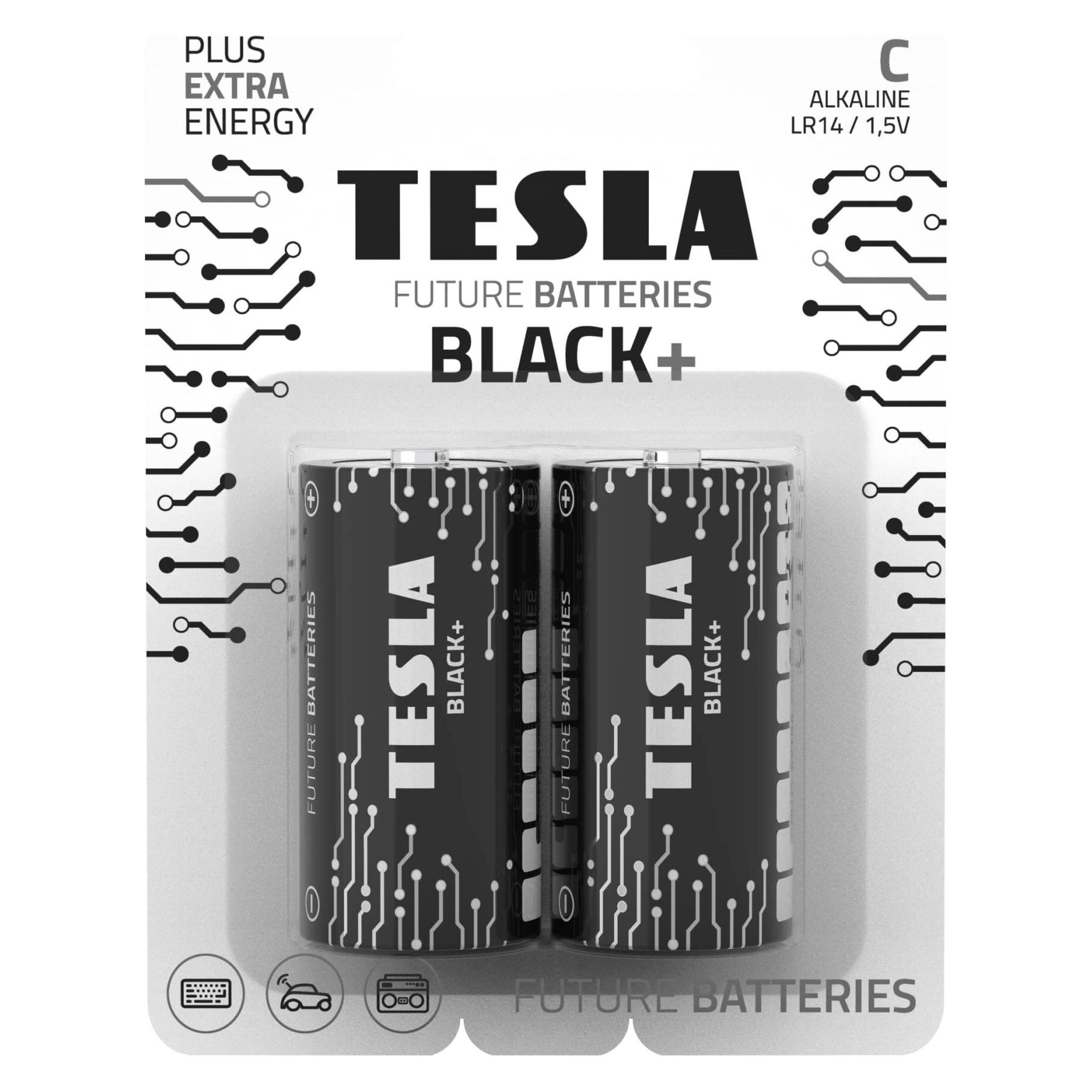 Tesla baterie C BLACK+, 2ks, LR14 (2 Stk., C, R14) (1099137042)