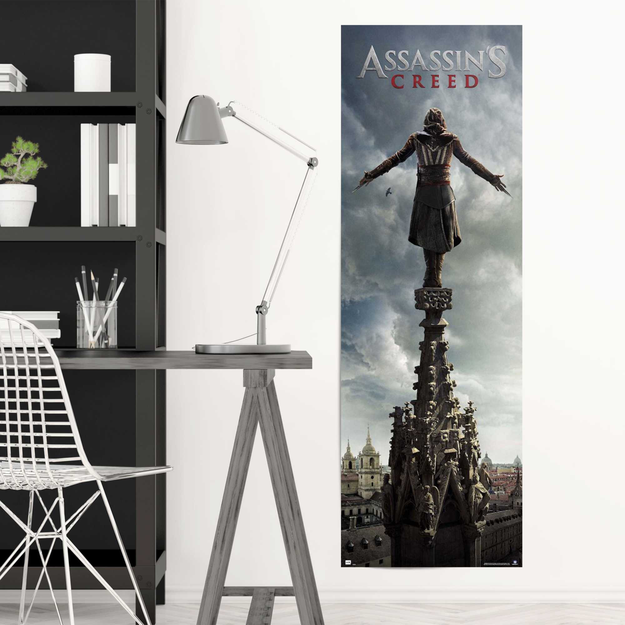 Reinders! Poster REINDERS "Assassins Creed", schwarz (farbe bild(er): schwarz), B:53cm H:158cm T:0,1cm, Papier, Bilder, Poster
