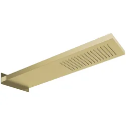 Herzbach spa ix pvd regen slim ap 537x165 eckig brass, Brass Steel, 21.661700.1.41 21.661700.1.41