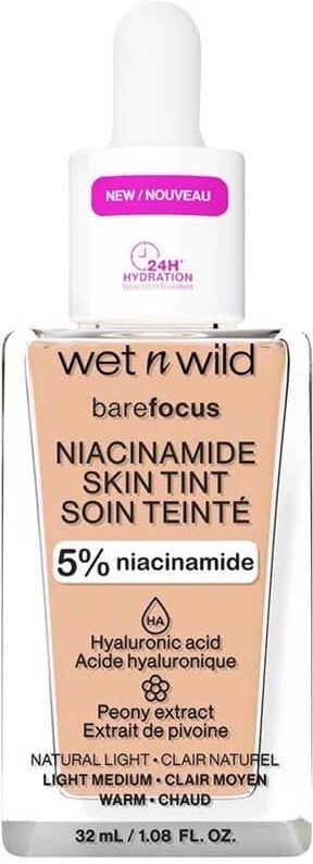 Wet n Wild Bare Focus Niacinamide Skin Tint 32ml - Light
