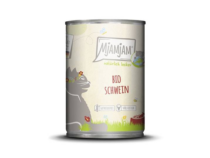 [Peut être servi frais pour l'été] MjAMJAM Nourriture humide pour chat au porc biologique naturelle 400 g