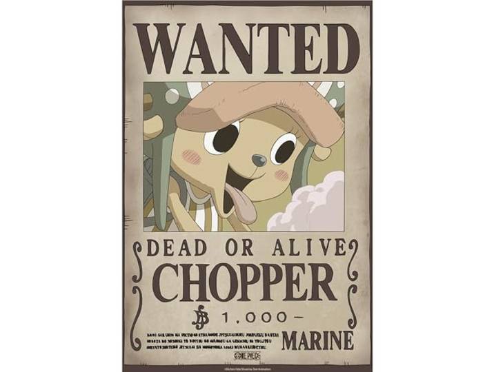 GB eye - One Piece Wanted Poster (Wanted Chopper)