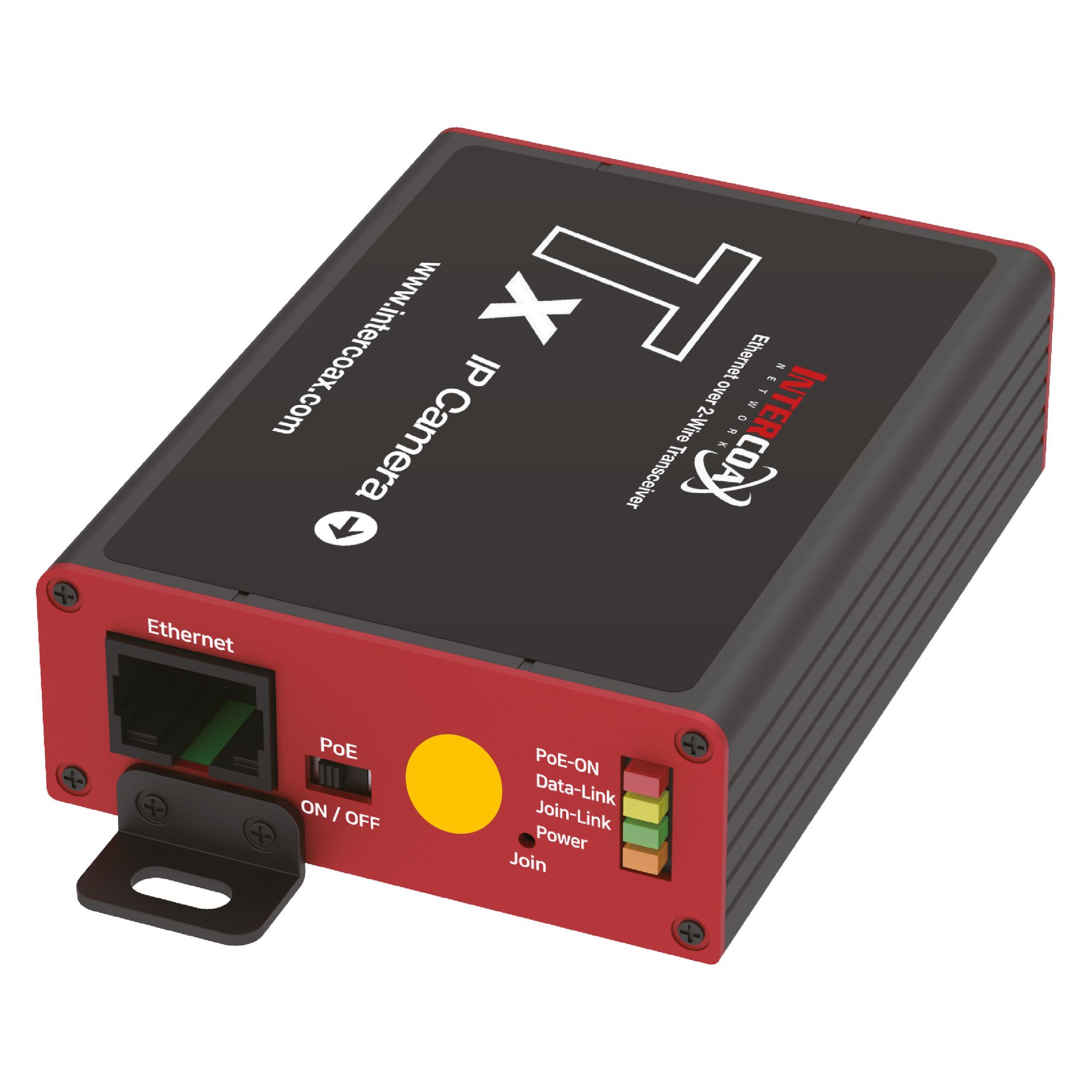 InterCoax Ethernet-Extender EUP-2601T-YELLOW Cat.5e/6 Expansion (EUP-2601T-YELLOW)