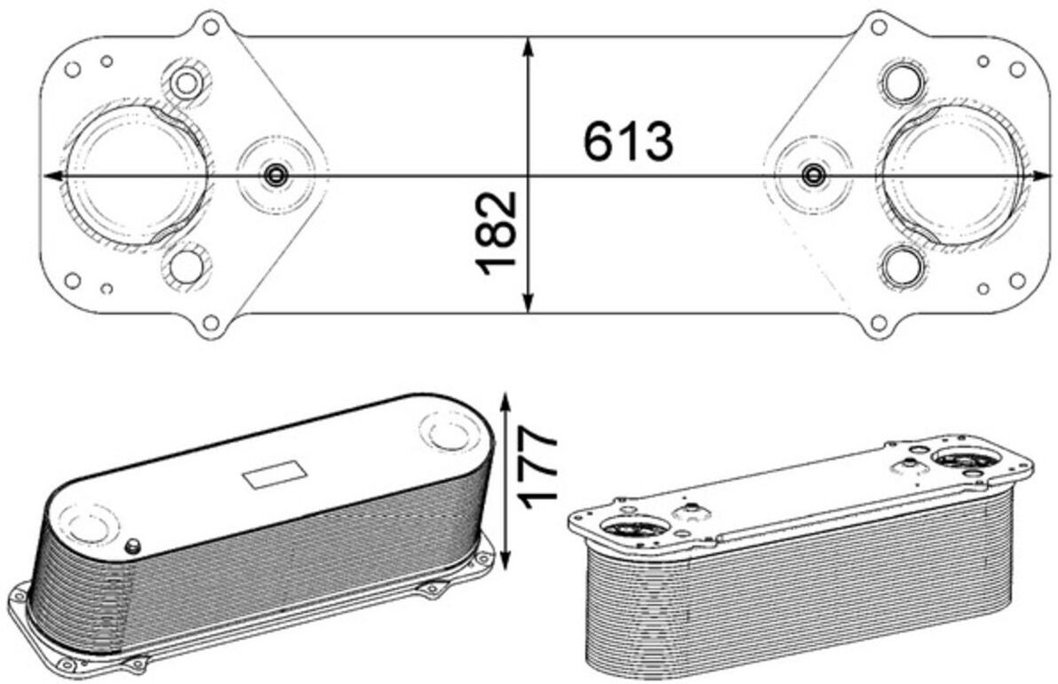 Ladeluftkühler MAHLE CI 231 000P