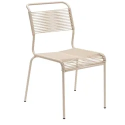 Spaghetti-Stuhl Säntis Schaffner AG pastellsand beige, Designer Schaffner, 56x85x60 cm
