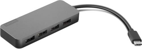 Lenovo 4X90X21427 USB-Hub 4 Port USB-A USB 3.1 Gen2 10 GBit/s Eisen-Grau USB-C to 4-Port USB-A