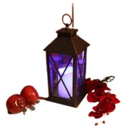Gravidus Laterne mit LED Kerze und Fernbedienung Kerze Timer Farbwechsel