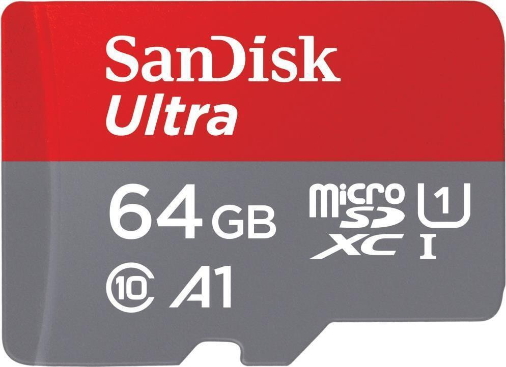 SanDisk 64GB Ultra microSDXC-geheugenkaart met SD-adapter, 140MB/s+