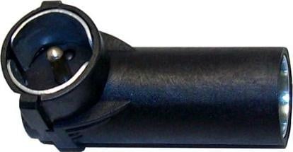 Autoleads Antenneadapter DIN 150 Ohm naar ISO 50 Ohm hoekconnector met kunststof behuizing