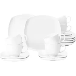 Seltmann, Geschirrset, Kaffeeservice 18-teilig eckig