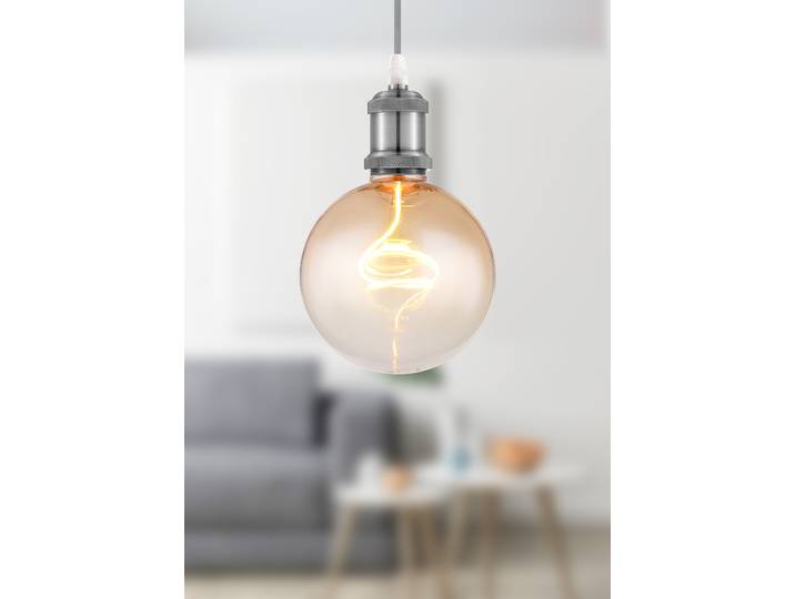 Ampoule LED Lunz Ø 13cm Transparent/Orange/Ambre jaune