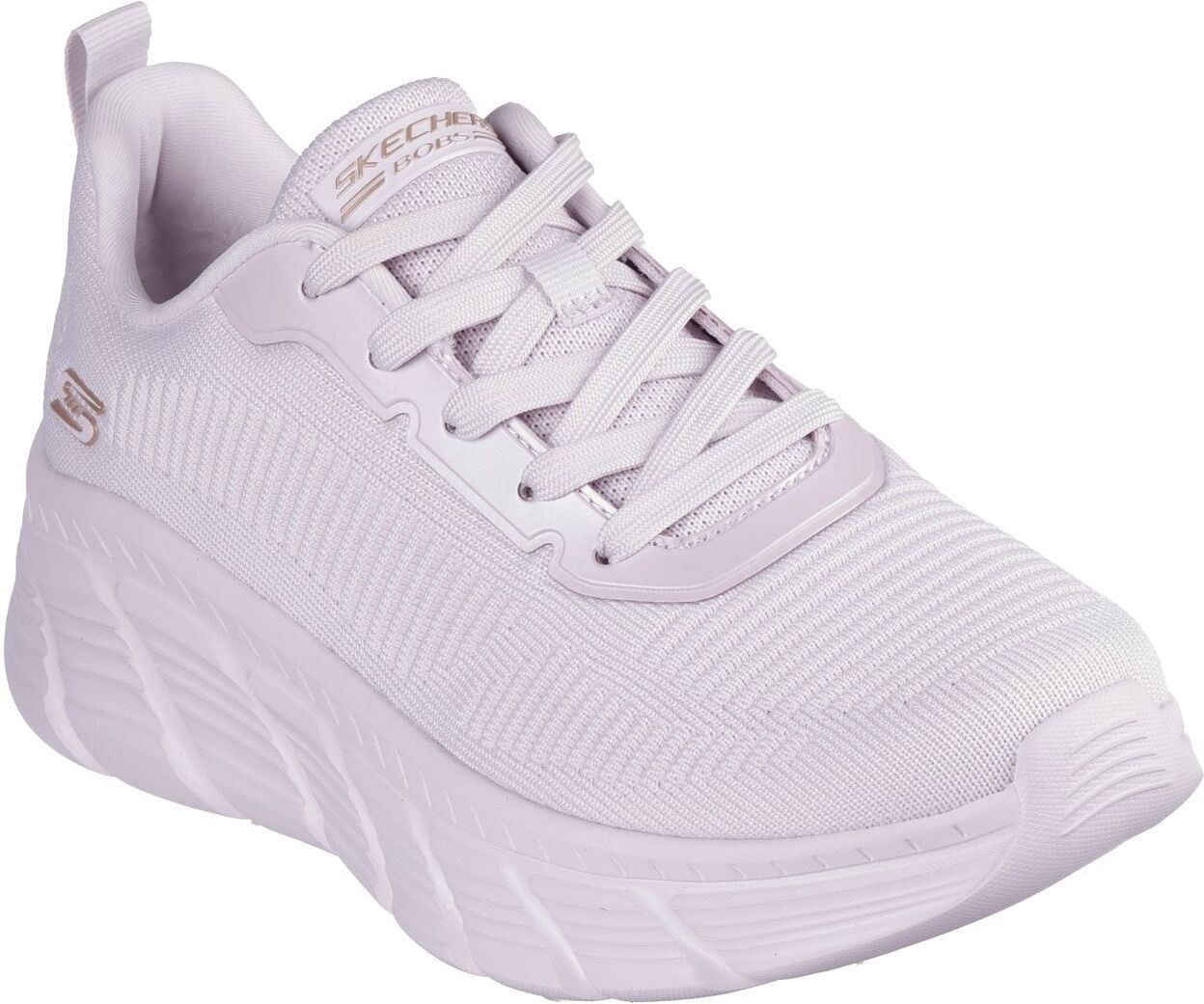 Sneaker SKECHERS "BOBS B FLEX HI-FLYING HI", Damen, Gr. 40, Textil, lila (fliederfarben), Schuhe Sneaker, Trainingsschuh, Schnürschuh, Freizeitschuh in veganer Verarbeitung fliederfarben 40, Textil