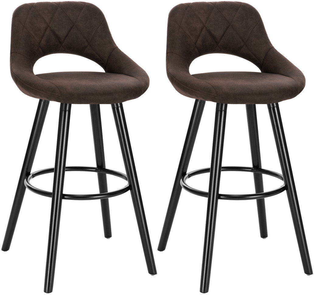 George Oliver 68 cm Barstuhl Skiatook Dark Brown 91cm H X 43cm W X 43cm D