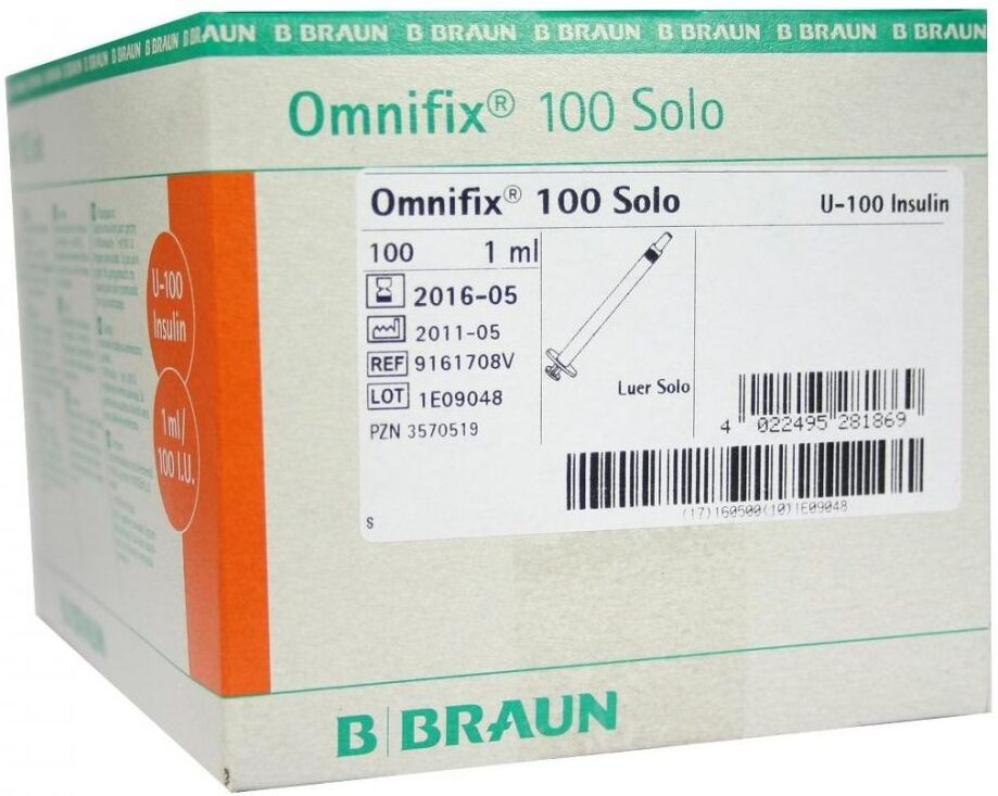 Omnifix Insulin Einm.spr.f.u 100 Insulin 1ml