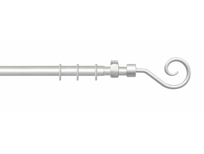 Gardinenstange LIEDECO Mykene Gr. 1, silber (mattsilberfarben), Ø:20mm, Metall, Gardinenstangen, Gardinenstange