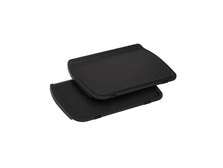Tefal Plancha-Platten, kompatibel mit OptiGrill, OptiGrill +, OptiGrill Elite, für empfindliche Zutaten, antihaftbeschichteter Aluminium-Druckguss, Schwarz, XA728810