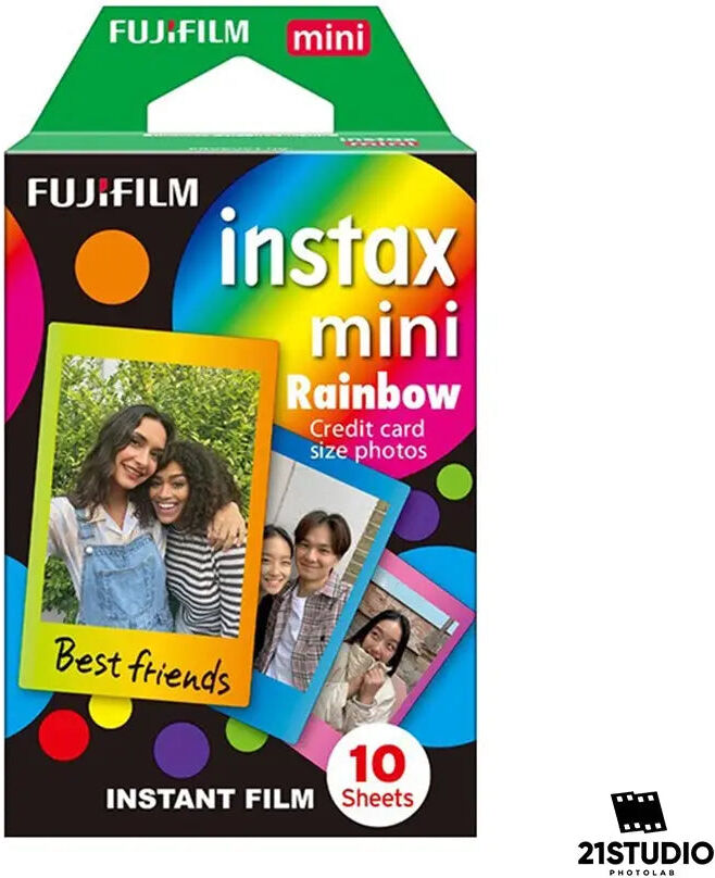 Fujifilm instax mini Instant Film Rainbow Border – 10 Shot Pack
