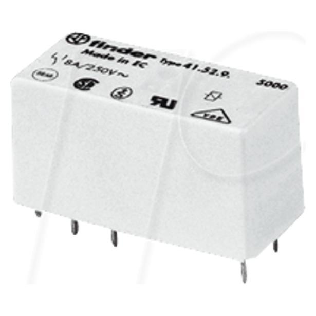 Finder PCB relay, Low profile 2CO (41.52.8.230.0000)