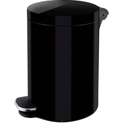 Helit Tretabfallb.Silberionen 5l sz, Abfalleimer, Schwarz