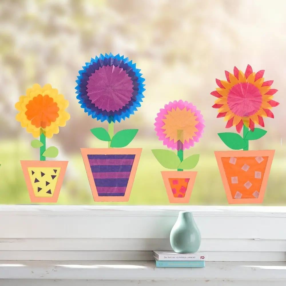 HABA Knutselset Raamdecoratie met bloempotjes