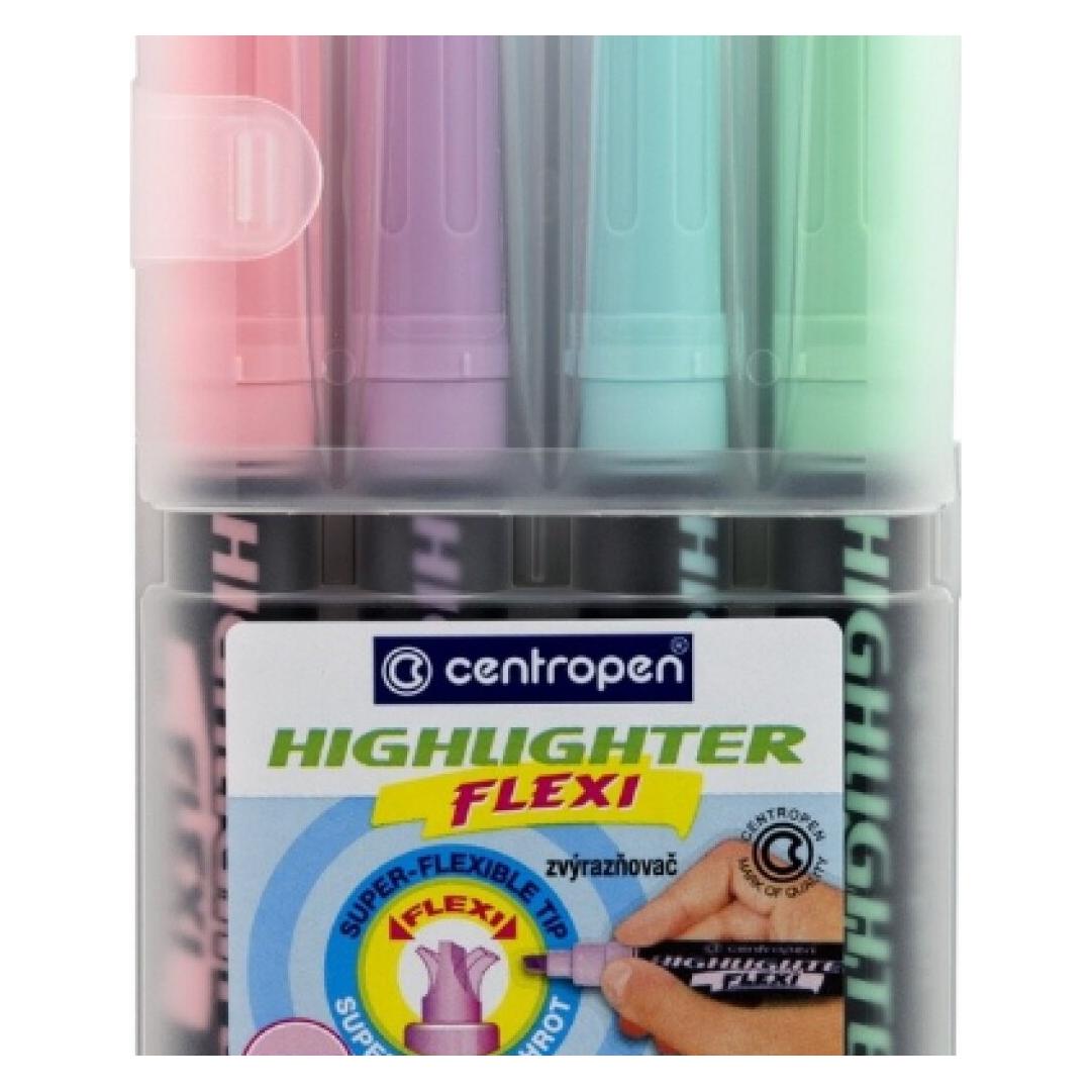 Centropen Flexi Pastell Textmarker 4 Stk. (4x) (135848)