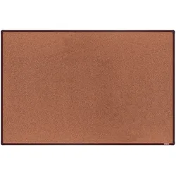boardOK Kork-Pinnwand mit Aluminiumrahmen, 1800 x 1200 mm, brauner Rahmen