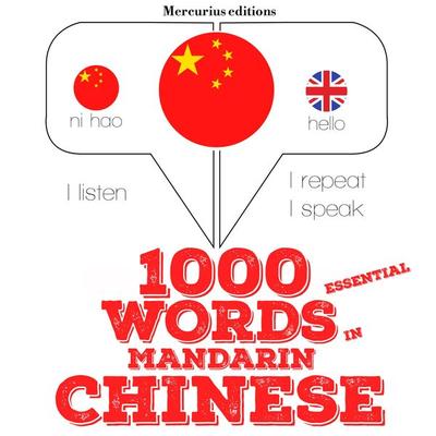 1000 essential words in Mandarin Chinese - JM Gardner, Audio, 9782821114296