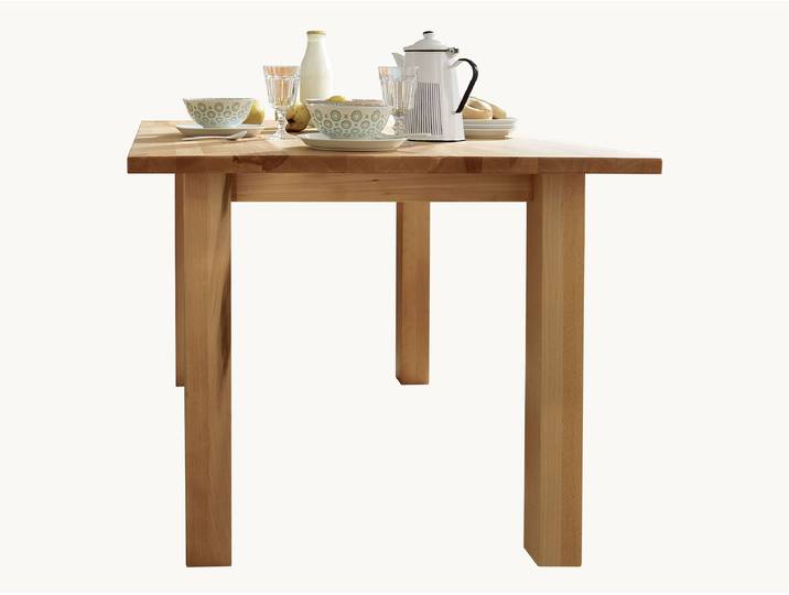 Tisch Comera - mit Auszug - 80x120 cm - Kernbuche