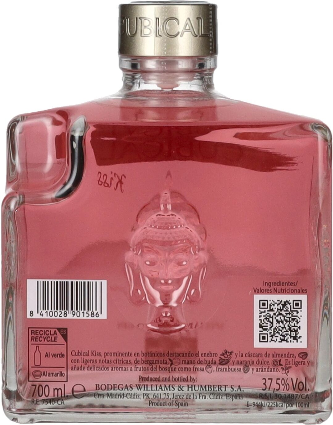 Cubical Gin Cubical KISS Special Distilled Gin 37,5% Vol. 0,7l