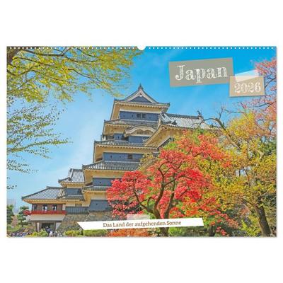 Japan das Land der aufgehenden Sonne (Wandkalender 2026 DIN A2 quer), CALVENDO Monatskalender
