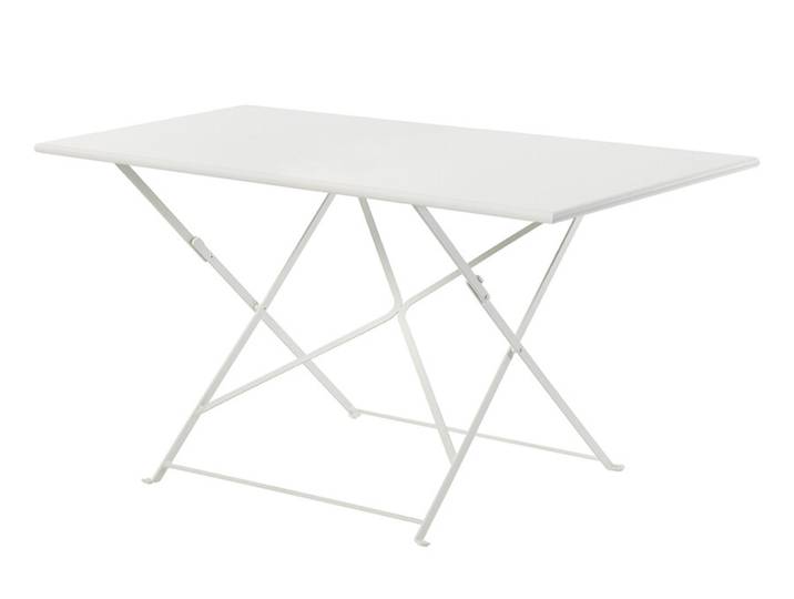 Klapp-Tisch Flower Ethimo weiß, Designer Ethimo Design Studio, 160x75x80 cm