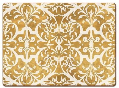 Cala Home Hardboard Placemats - Guilded - Set of 4 - 15.5x11.25x.228