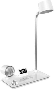 Uplifted Finds Multifunction Bluetooth Wireless Charging Table Lamp white