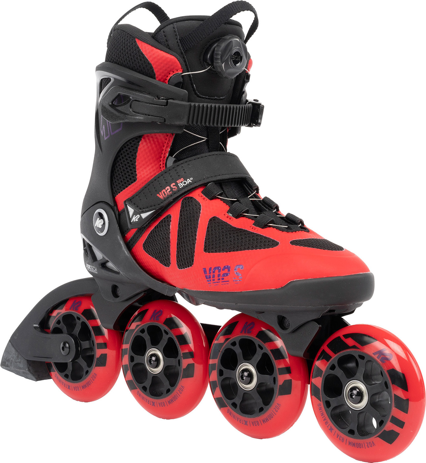 K2 Skates VO2 S 100 BOA Inline Skates Unisex rot Größe EU: 45