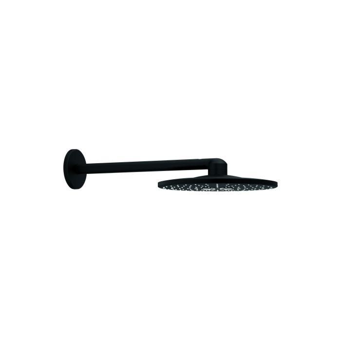 Grohe Rainshower SmartActive Kopfbrauseset 22123KF0 2 Strahl Brausearm phantom black, 310 22123
