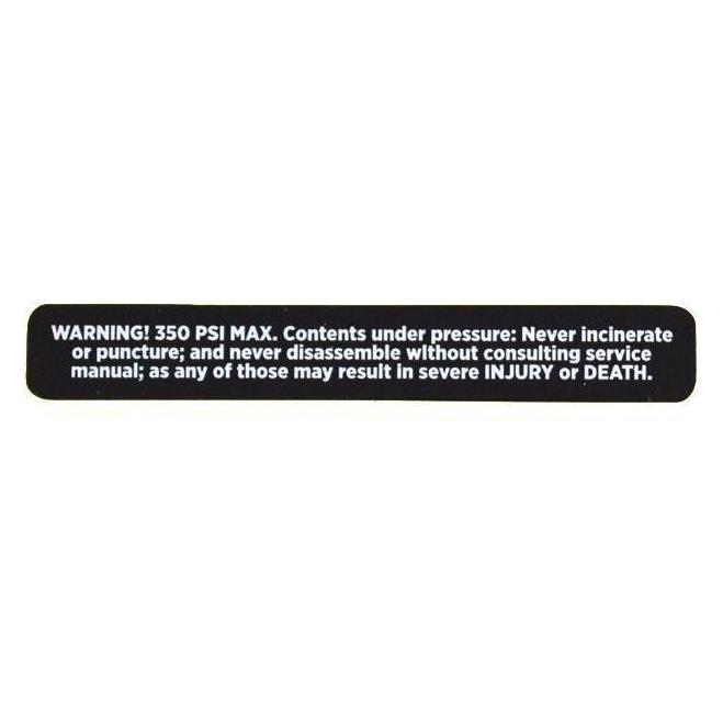 Fox Decal: 350 PSI Max Eyelet Decal SH (024-13-246)
