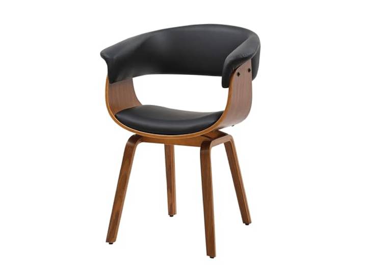 Riess Ambiente Stuhl Organic - schwarz - Kunstleder Armlehnen hoher Komfort, bequeme Polsterung, pflegeleicht, langlebig, stabil, Design, Industrial, hochwertig, Eyecatcher