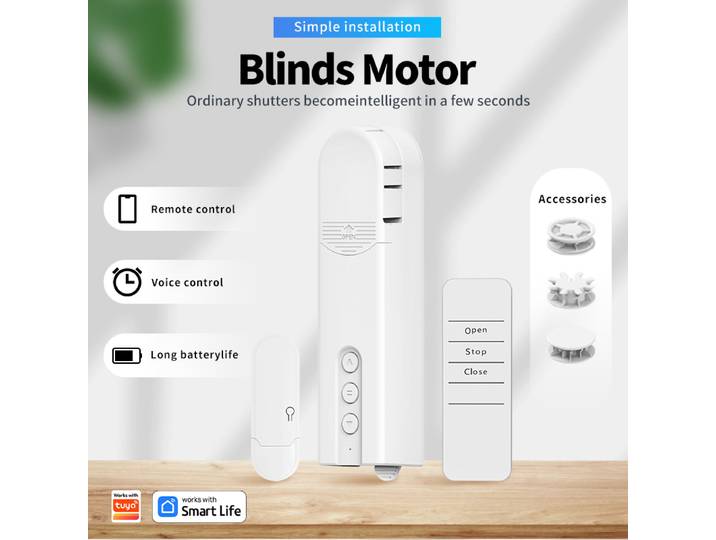 Moteur de store intelligent Wifi, volet roulant électrique automatique, contrôle par application, rideau de levage, ouverture et fermeture, entraînement