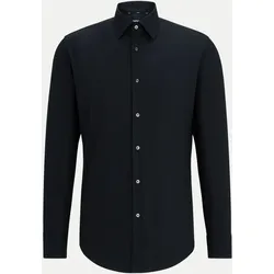 Slim-Fit Hemd Hank Schwarz 40