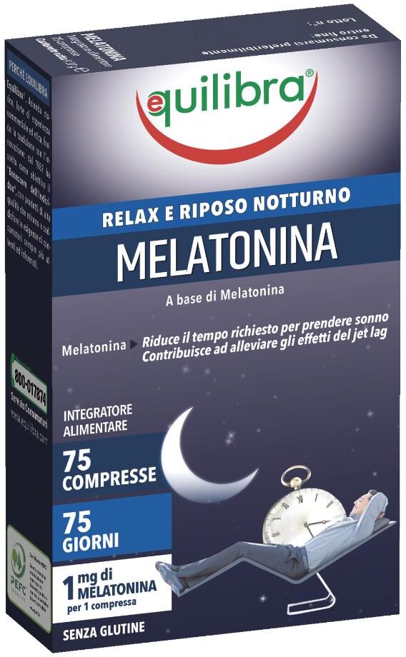 EQUILIBRA Srl EQUILIBRA MELATONINA 75CPR 1MG