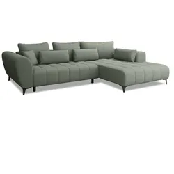 Ecksofa Garay Stoff Grün Mint